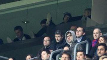 Tito Vilanova, en el palco del Camp Nou.