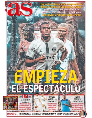 Las portadas de AS de agosto