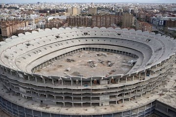 The still incomplete new Mestalla