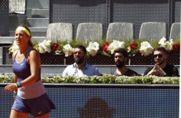 Arda se dejó ver en la Caja Mágica durante el Masters 1000 de Madrid. Junto a su compañero Guihlerme Siqueira viendo el partido entre Azarenka y Serena Williams.