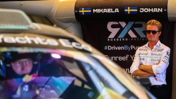 Rosberg and Johan Kristoffersson en el xPrix de Cerde?a.