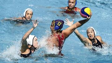Paula Leiton en el partido contra Sudáfrica.