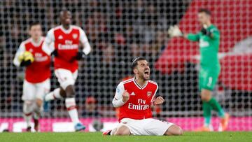 Dani Ceballos, en un encuentro con el Arsenal. 