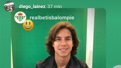 Diego Lainez estuvo presente en el Betis-Real Madrid