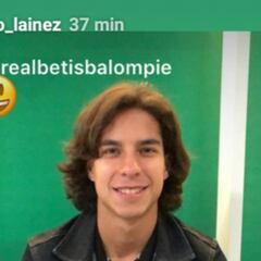 Diego Lainez estuvo presente en el Betis-Real Madrid