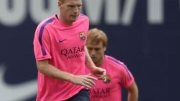 Mathieu, durante un entrenamiento.