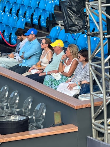 Ancelotti va al partido de Tomás Barrios y esto pasó: del Carnaval al tenis en Río de Janeiro