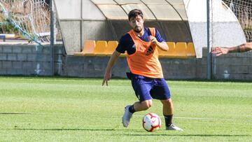 Jairo Izquierdo durante una sesión de entrenamiento.