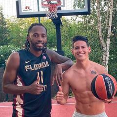 James y Angola se encuentran en Madrid para jugar baloncesto