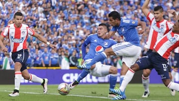 Bogotá. Junio 05 de 2016. En el estadio Nemesio Camacho El Campín, Millonarios enfrenta a Junior en el marco de los Cuartos de Final de la Liga Ãguila 2016 - I. (Colprensa - Diego Pineda)