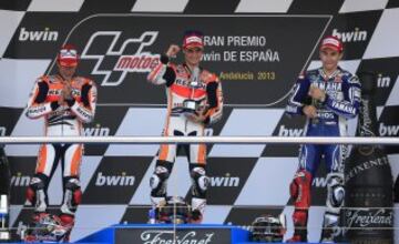 Dani Pedrosa se proclamó campeón del GP de españa en 2013.