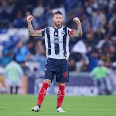 El efusivo festejo de Sergio Ramos por el pase de Monterrey