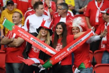 Portugal-Austria en imágenes