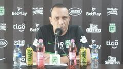 Alejandro Restrepo en rueda de prensa antes de su debut oficial