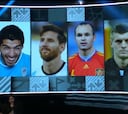 Se hace viral la foto de Luis Suárez en el once de 'The Best'