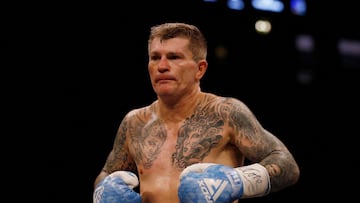 FILE PHOTO: Boxing - Ricky Hatton vs Marco Antonio Barrera - AO Arena, Manchester, Britain - November 12, 2022 Ricky Hatton during his fight against Marco Antonio Barrera Action Images via Reuters/Craig Brough/File Photo