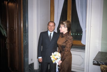 Silvio Berlusconi junto a su exmujer Veronica Lario.