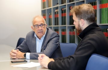 Cerrón, durante la entrevista en su visita a AS