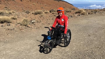 Gemma Hassen-Bey, durante la ascensi&oacute;n al Teide. 