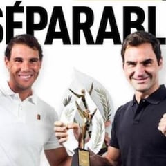 Rafa Nadal y Roger Federer, premio conjunto de L'Équipe
