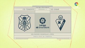 Resumen y gol del Tenerife vs. Eibar de LaLiga SmartBank