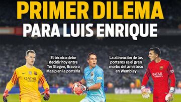 La portería del Barça, protagonista en la prensa