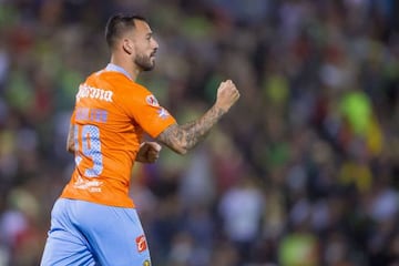 Emanuel Aguilera celebra el gol del triunfo en la final de Copa MX del Clausura 2019 FC Juárez 0-1 América.