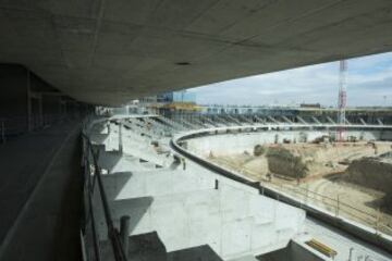 Las obras del nuevo estadio del Atlético van viento en popa 