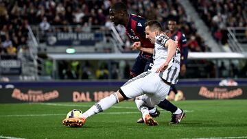 Bologna recibe la visita de Juventus en la Serie A.