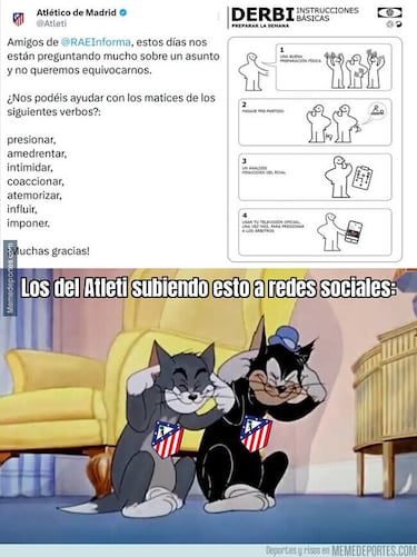 El derbi protagonista de los memes de la jornada