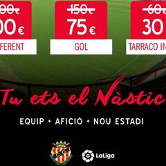 'Tú eres el Nàstic', la campaña de abonos para la segunda vuelta
