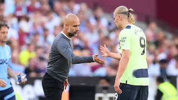Manchester City boss Pep Guardiola says Erling Haaland won’t be leaving for Real Madrid, Barcelona or anyone else