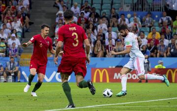 1-1. Diego Costa marcó el gol del empate.