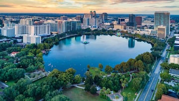 Panorámica de la ciudad de Orlando, Florida.