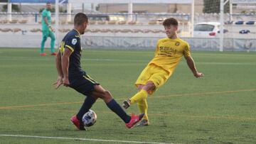 Imagen del partido entre el CD Benicarl&oacute; y el Villarreal C.