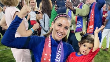 Alex Morgan encontró su amuleto de la suerte en Charlie, su hija