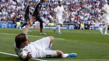 El centrocampista croata del Real Madrid, Luka Modric, durante un partido.