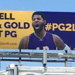 Un abonado paga 40 carteles de Paul George en Los Ángeles
