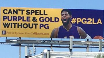 Un abonado paga 40 carteles de Paul George en Los Ángeles