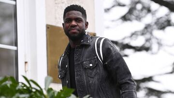 El defensa del Barcelona, Samuel Umtiti, en la concentración de Francia.