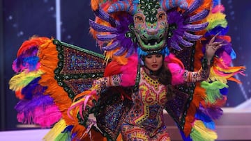 HOLLYWOOD, FLORIDA - MAY 13: Miss Mexico Andrea Meza appears onstage at the Miss Universe 2021 - National Costume Show at Seminole Hard Rock Hotel &amp; Casino on May 13, 2021 in Hollywood, Florida.   Rodrigo Varela/Getty Images/AFP
 == FOR NEWSPAPERS, INTERNET, TELCOS &amp; TELEVISION USE ONLY ==