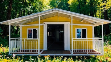 La casa prefabricada con porche y terraza que puedes comprar en Amazon por 12.000 euros