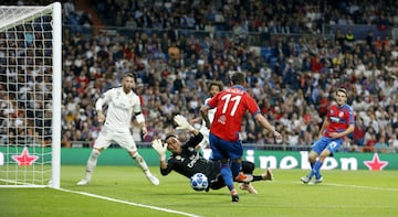 Keylor Navas con Milan Petrzela.