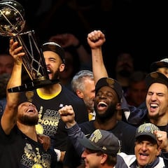 How many NBA Finals have Warriors, Celtics played in? How many titles have they won?