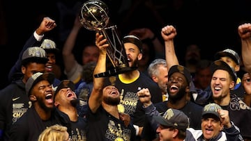 How many NBA Finals have Warriors, Celtics played in? How many titles have they won? 