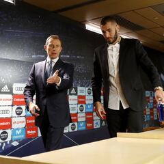 Benzema's contract-renewal press conference in pictures
