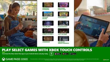 Xbox incorpora más juegos en la nube con control táctil en móviles