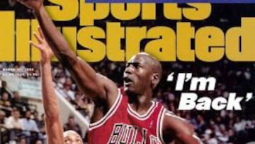 Portada de Sports Illustrated el día de la vuelta de Jordan.