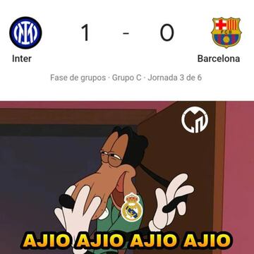 Las derrotas de Barcelona y Atlético, protagonistas de los memes de Champions