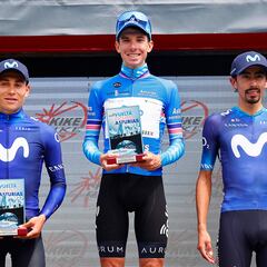 Einer Rubio e Iván Sosa, doble podio del Movistar en Vuelta Asturias